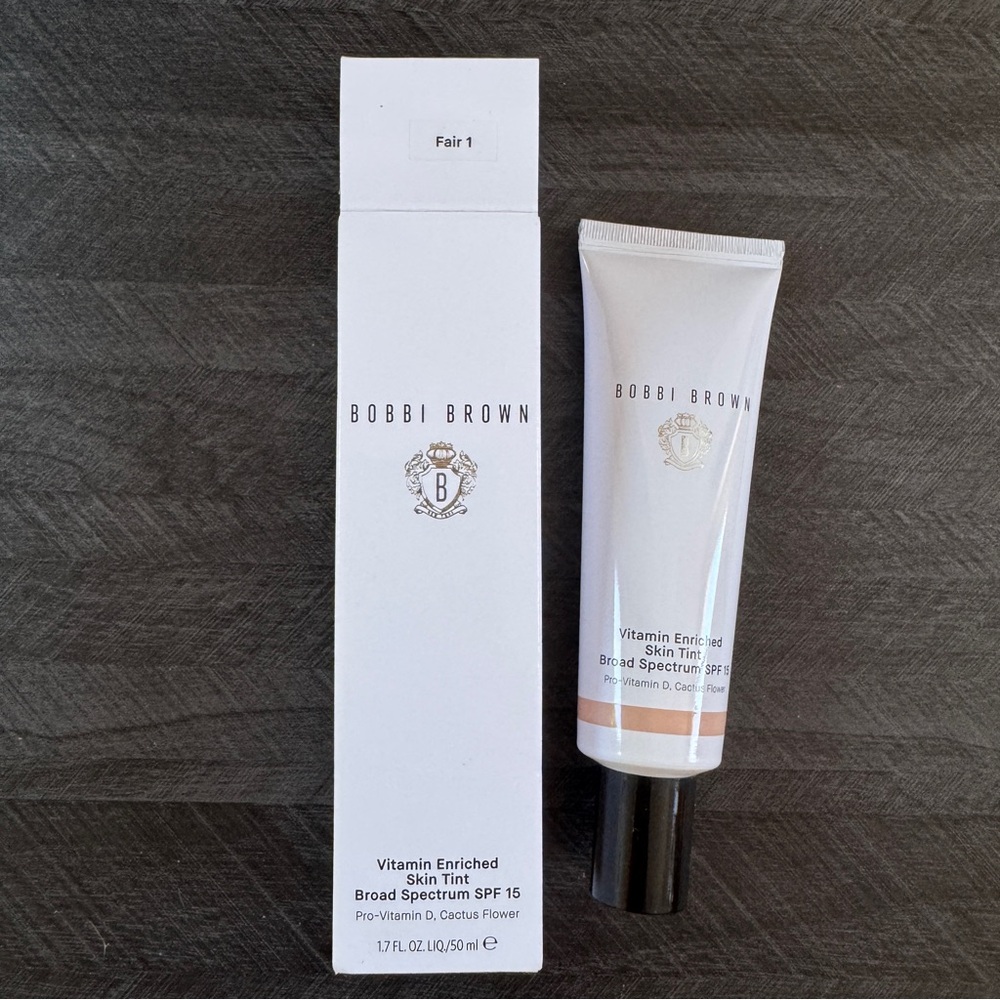 Bobbi Brown Vitamin Enriched Skin Tint SPF 15 Fair 1 Full Size 50ml